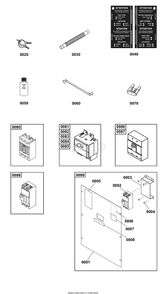 Circuit Breaker And Accessories Group Diagram and Parts List for 076148-01  Briggs and Stratton Generator